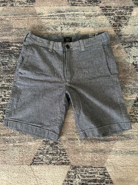 Men's Gray Casual Cotton Shorts